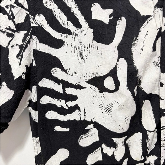 Vintage Jams World Mens Button Shirt Large Hawaiian Floral Colorful Rare Unique - Picture 5 of 13